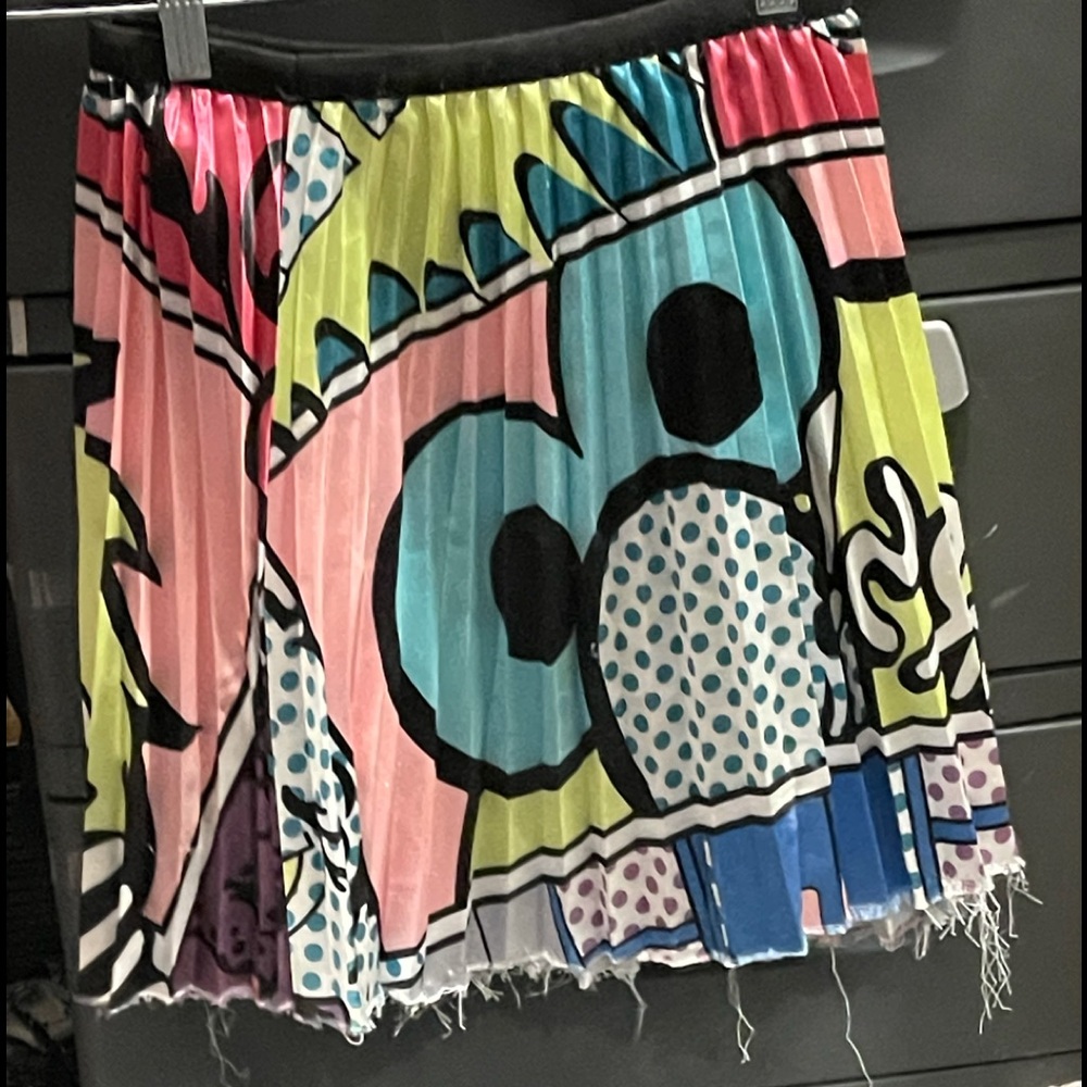 Psychedelic Elmo pop art streetwear skirt S
